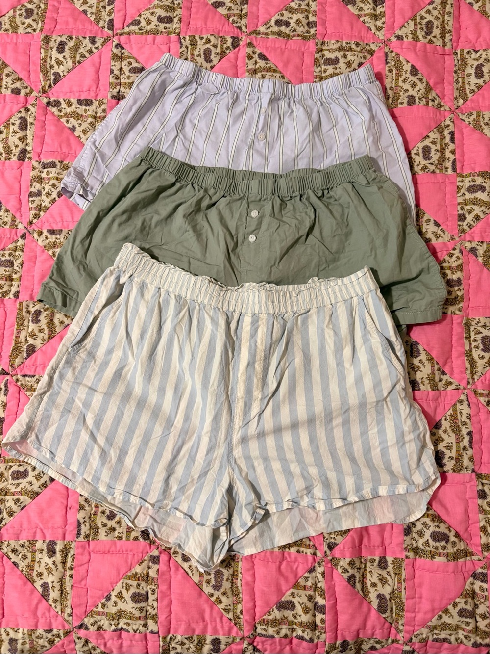 Set of 3 Gap Body & Madewell Sleep Boxer Shorts Size Large